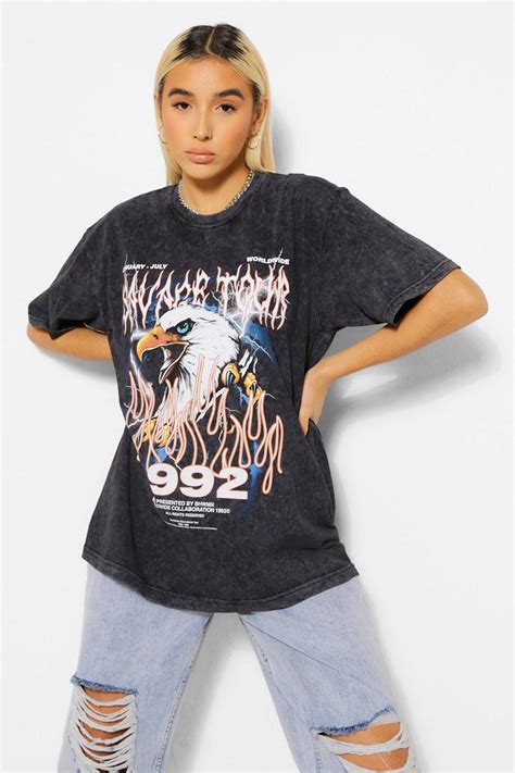 Amazon.com: Oversized Band Tee.